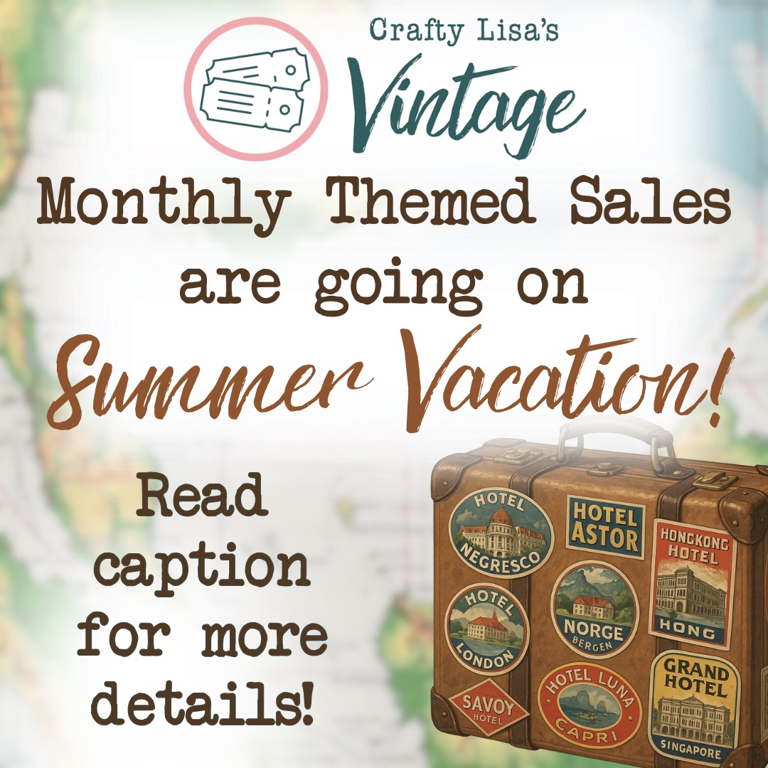 Our monthly themed ephemera sales are officially on summer vacay! ????